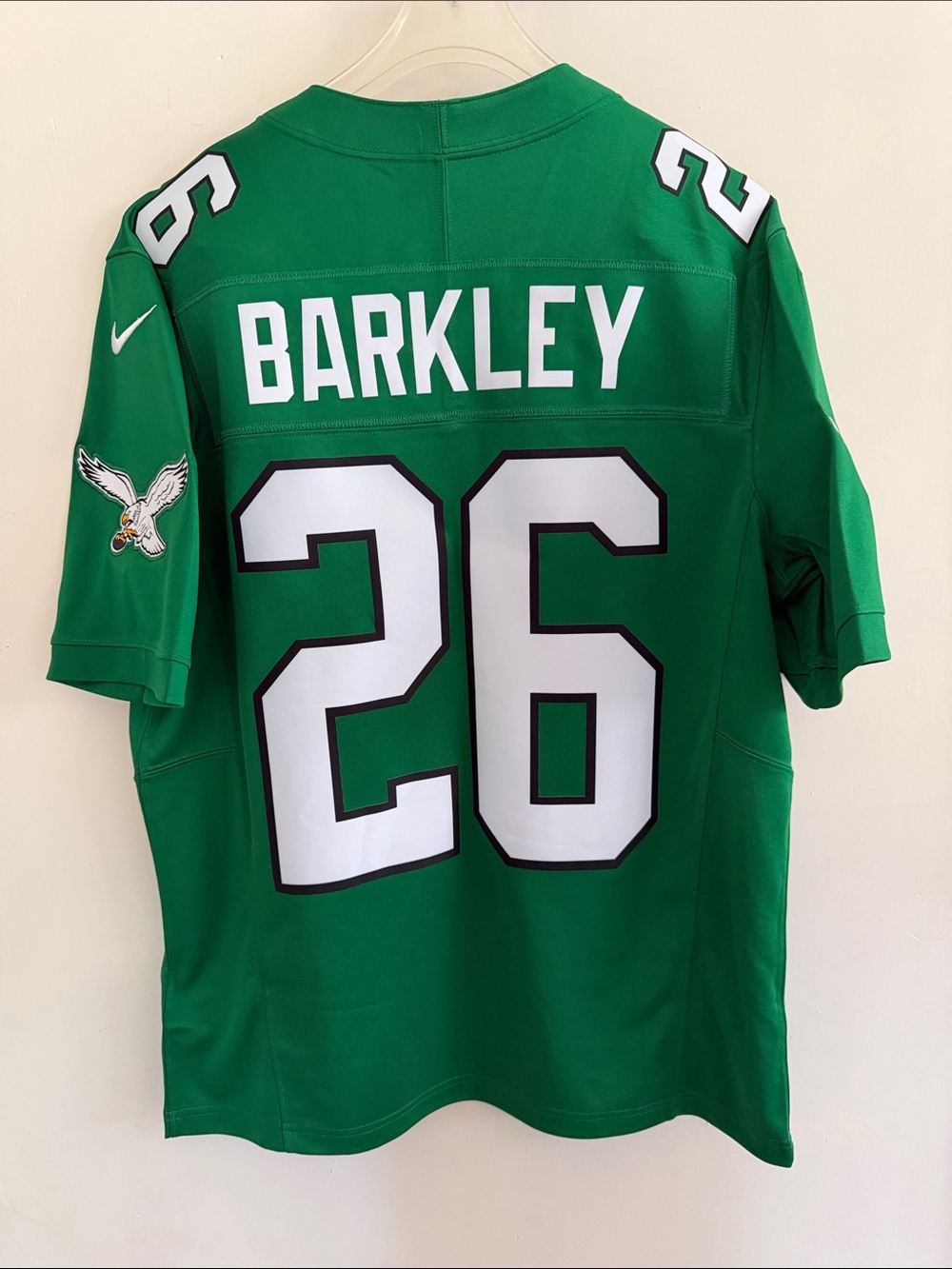 NWT  Barkley NIKE PHILADELPHIA EAGLES MENS KELLY GREEN VAPOR FOOTBAll